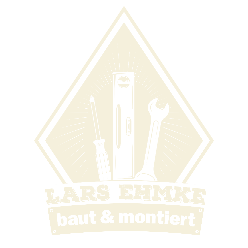 Lars Ehmke baut & montiert – illustrative Handwerksmarke